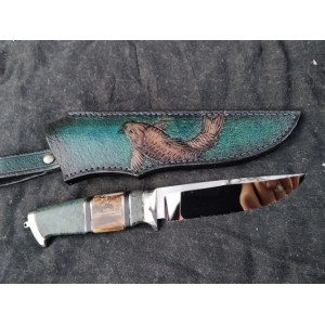 ARMY GREEN авторський ніж ручної роботи Alexknifemaker, сталь Elmax, 62 HRC. Photo 2